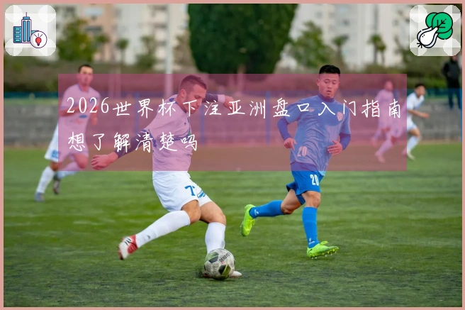 2026世界杯下注亚洲盘口入门指南想了解清楚吗